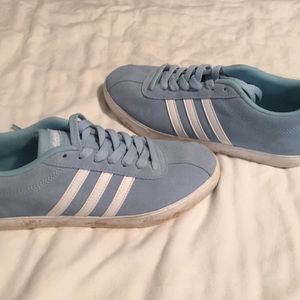 Light blue adidas shoes